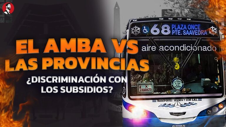 El AMBA vs las PROVINCIAS | ¿Discriminación con los subsidios?