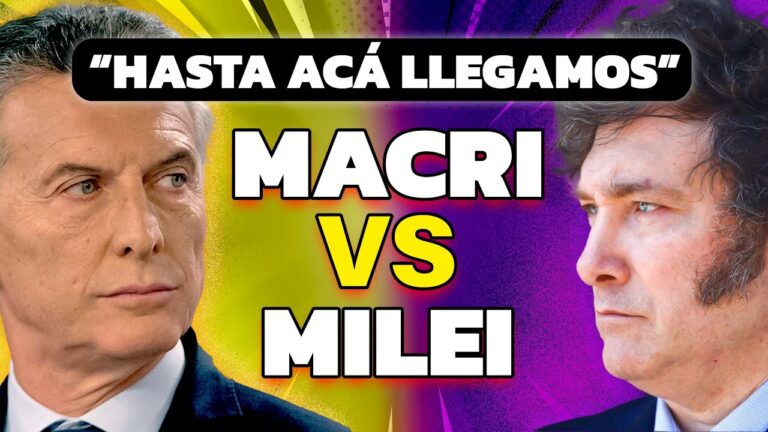 ENFRENTADOS | Mauricio Macri vs Javier Milei: «Hasta acá llegamos»